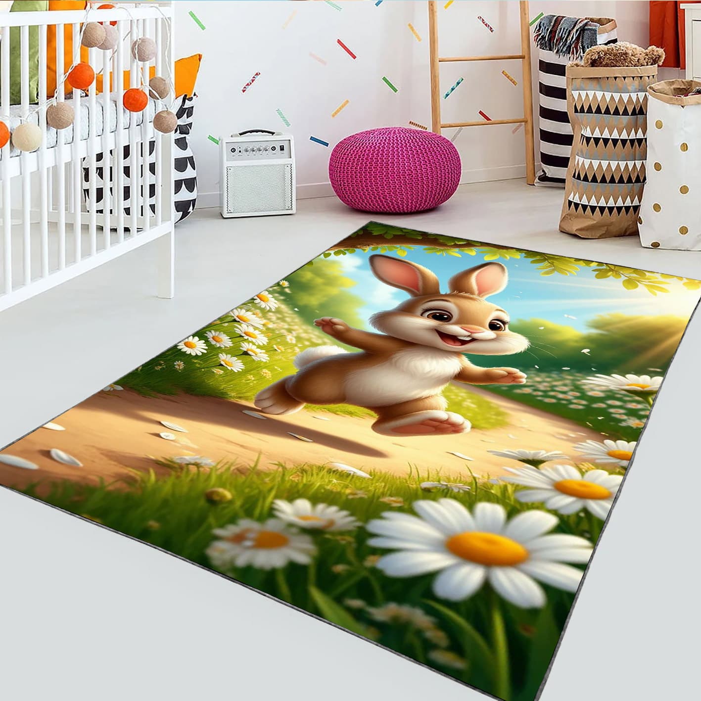 فرشینه فانتزی طرح کارتونی خرگوش زبل WA-4656 — تصویر ۲