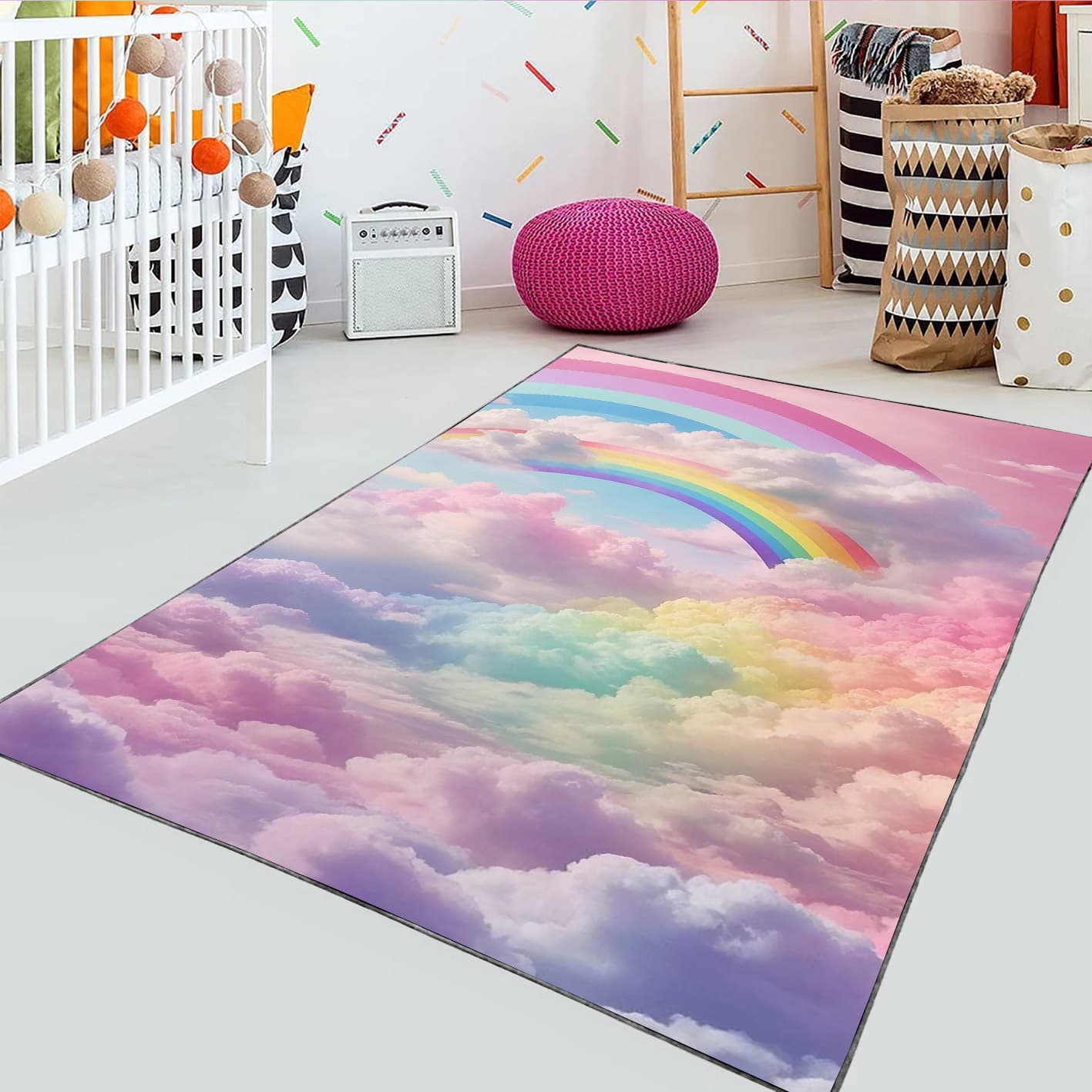 فرشینه فانتزی طرح رنگین کمان WA-4635