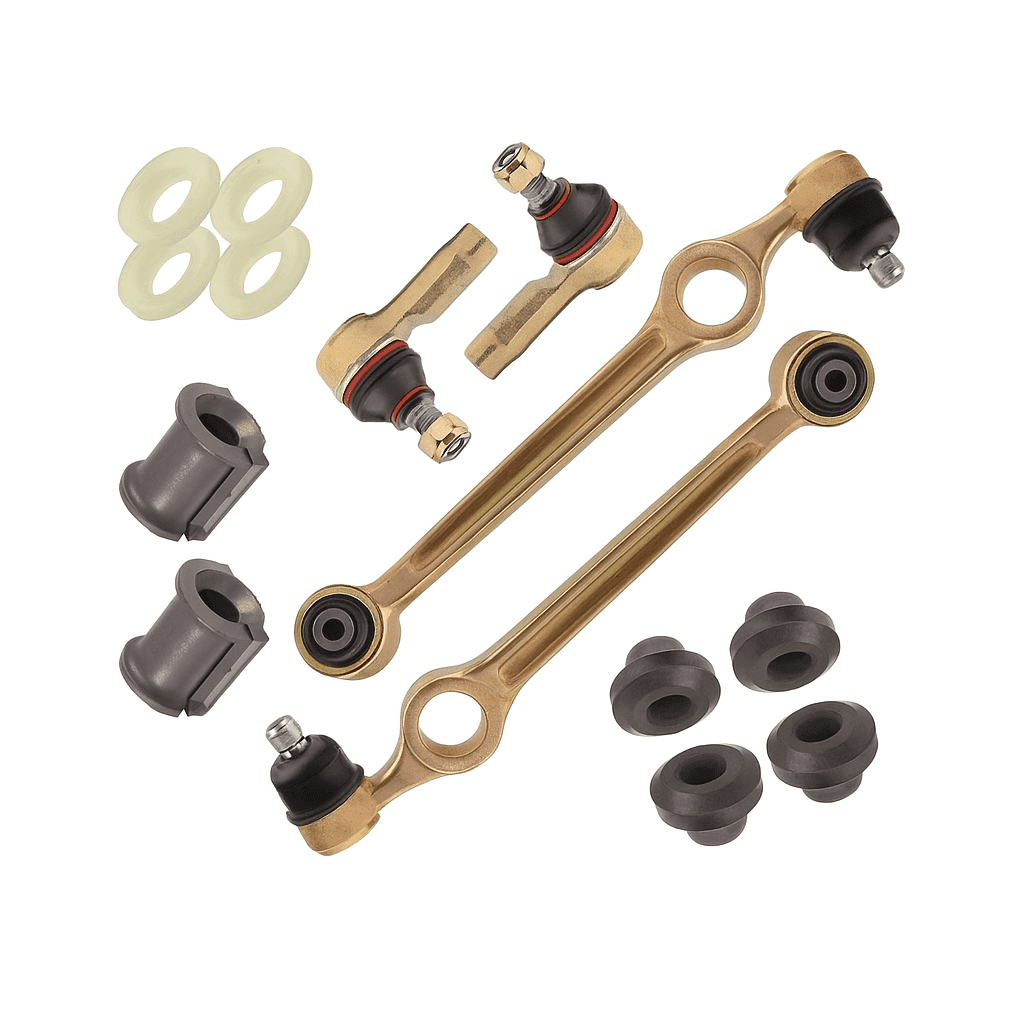 کیت جلوبندی پراید ۱۴ تیکه با بوش فلزی رفیع نیا | 14-piece Pride front fascia kit with metal bushing Rafi Nia