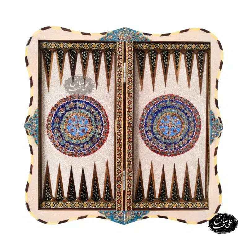 تخته نرد دالبر طرح تمام تذهیب کد160