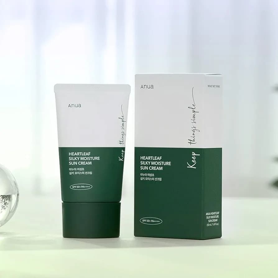 ضد آفتاب مرطوب کننده آنوا ANUA مدل HEARTLEAF SILKY MOISTURE با SPF +50 حجم 50 میل — تصویر ۱۱