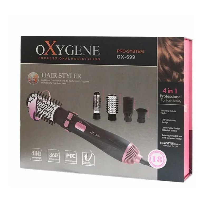 سشوار برس دار چرخشی اکسیژن OXYGENE مدل OX – 699 — تصویر ۵
