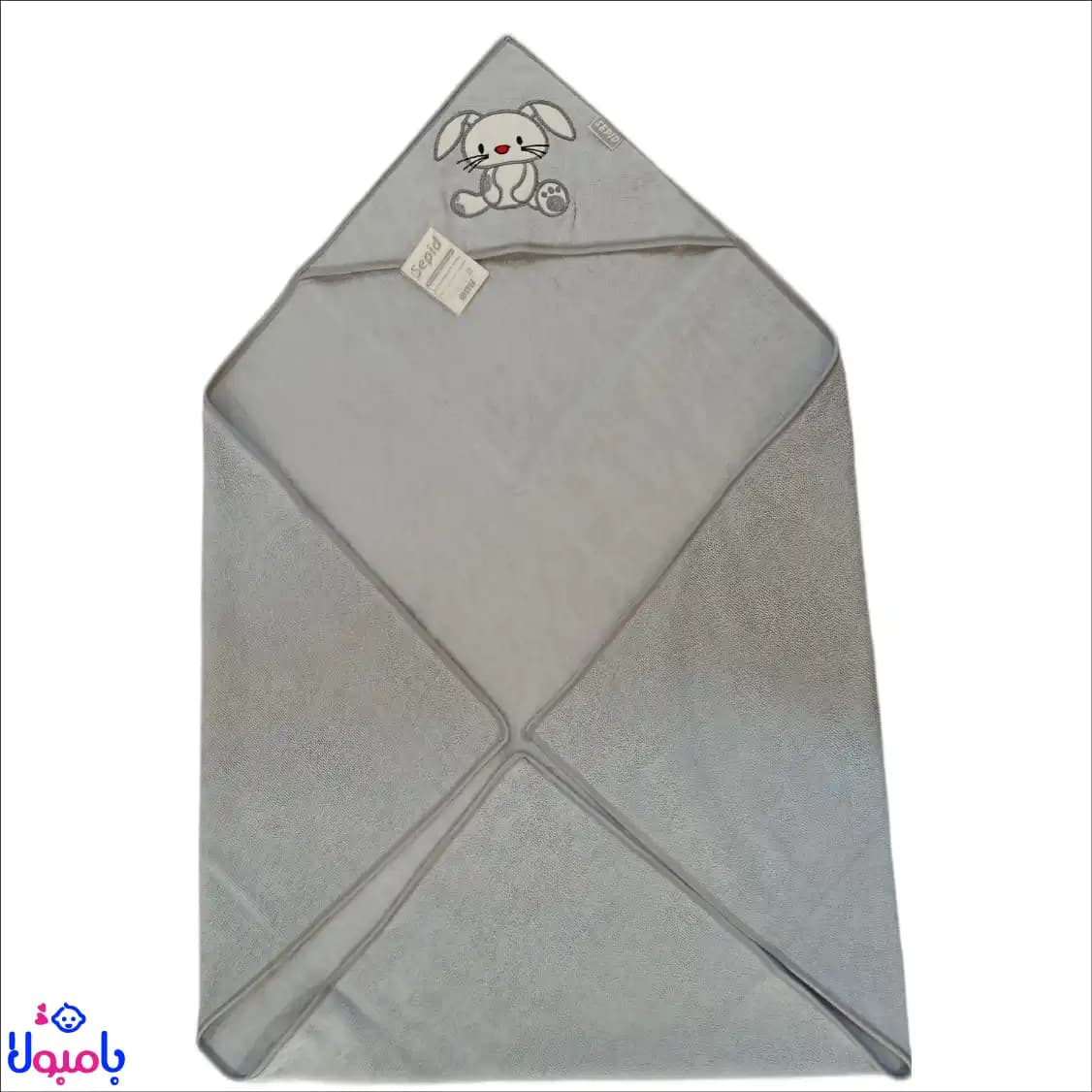 حوله بچه گانه کلاه دار 90*90 سانتی متر — تصویر ۴