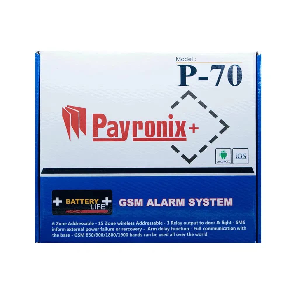 دزدگیر اماکن پایرونیکس مدل (Payronix P70) — تصویر ۹