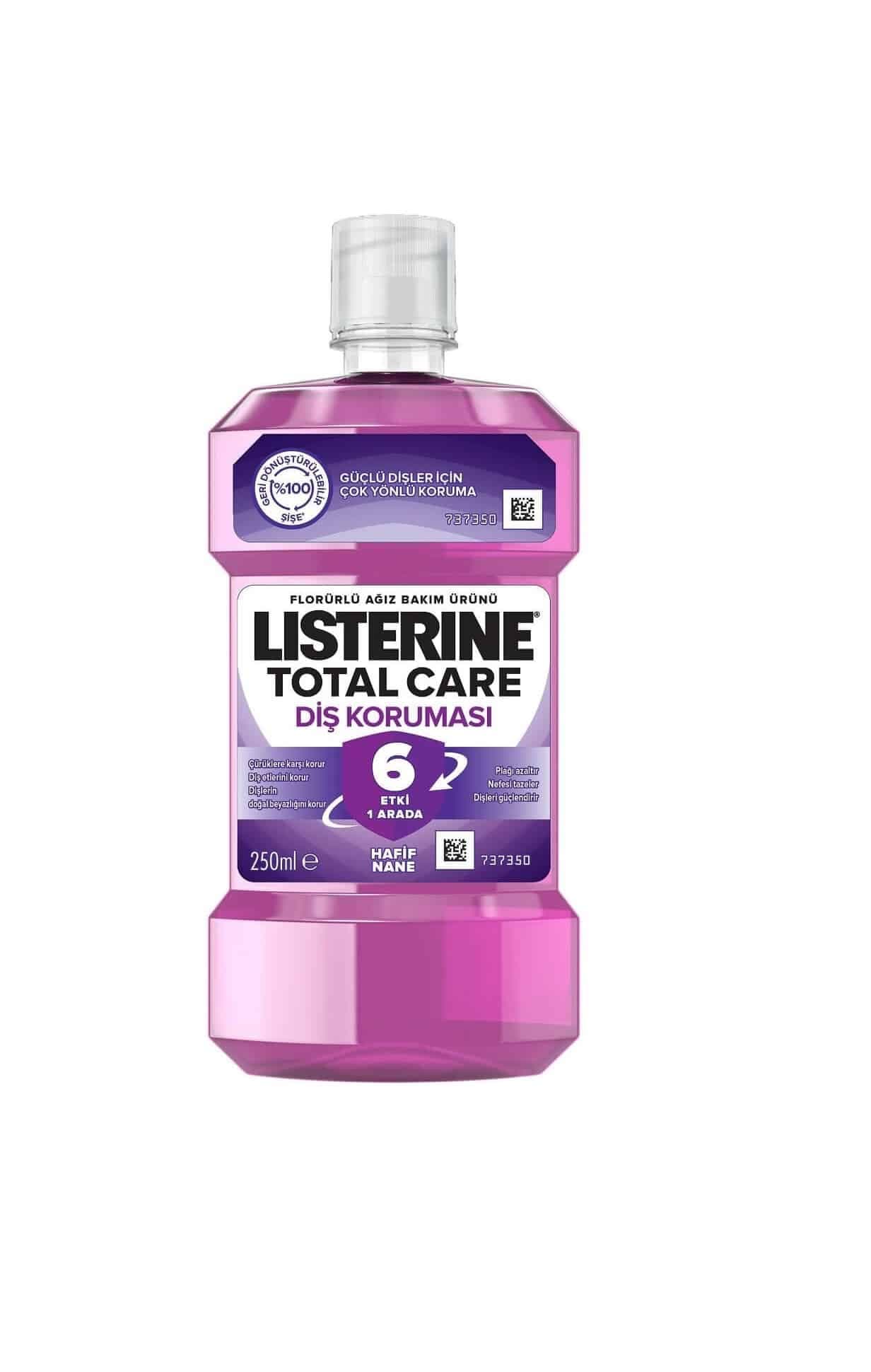 دهان شویه لیسترین LISTERINE مدل TOTAL CARE حجم 250 میل — تصویر ۳