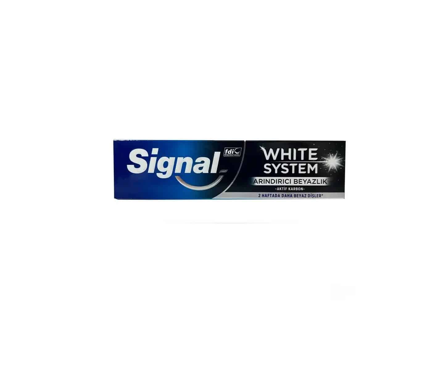 خمیر دندان سیگنال SIGNAL مدل WHITE SYSTEM حجم 75 میل