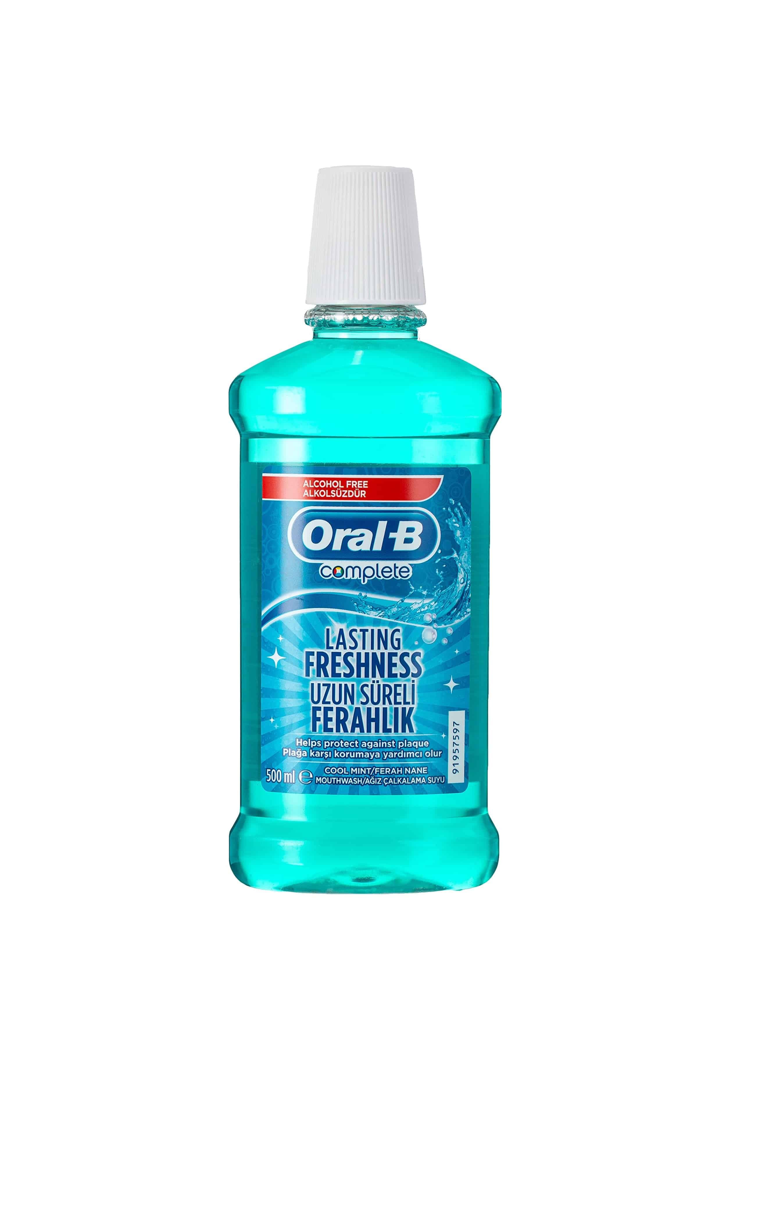 دهان شویه بدون الکل اورال بی ORAL -B مدل LASTING FRESHNESS حجم 500 میل — تصویر ۲