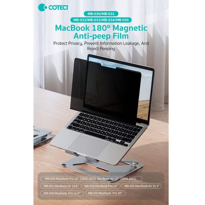 محافظ صفحه نمایش حریم شخصی کوتتسی مدل آهن ربایی MB-032 مناسب برای مک بوک اپل MacBook Pro 14 inch (A2442/A2779/A2918/A2992/A3112/A3185/A3401 — تصویر ۱۱