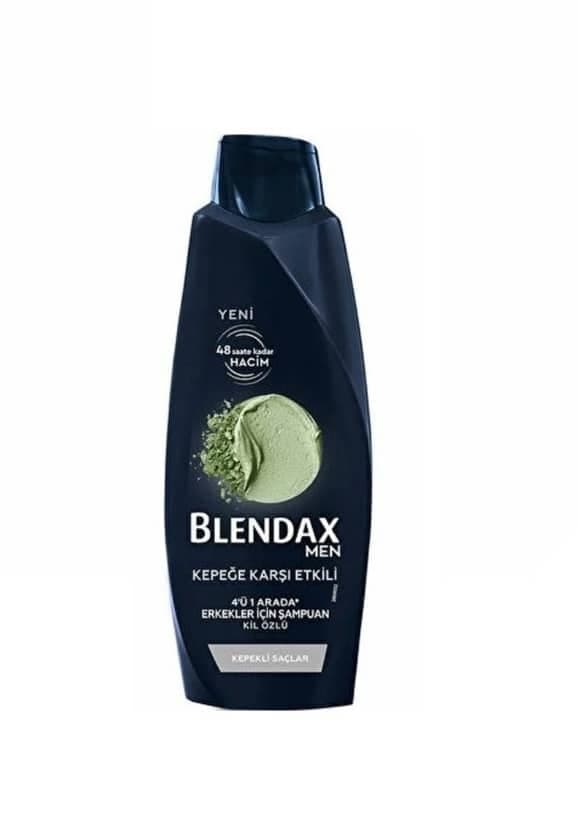 شامپو مردانه ضد شوره بلنداکس BLENDAX مدل KEPEGE KARSI ETKILI حاوی خاک رس حجم 500 میل