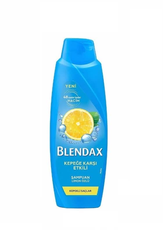 شامپو ضد شوره و حجم دهنده بلنداکس BLENDAX مدل KEPEGE KARSI ETKILI حاوی عصاره لیمو حجم 500 میل