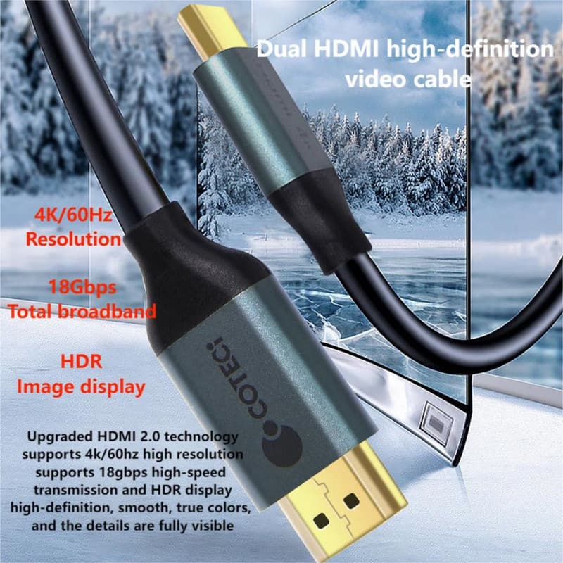 کابل HDMI 2.0 کوتتسی مدل 871O3 طول 3 متر — تصویر ۱۱
