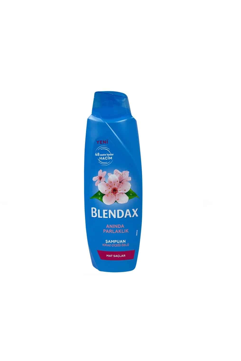 شامپو براق کننده بلنداکس BLENDAX مدل ANINDA PARLAKLIK حاوی عصاره شکوفه گیلاس حجم 500 میل