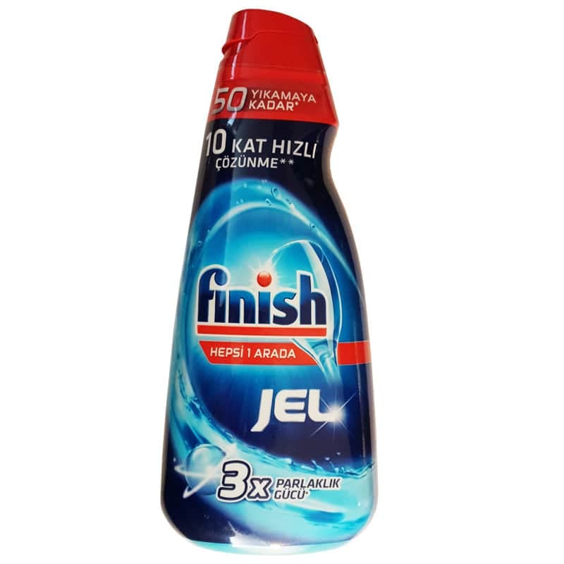ژل ماشین ظرفشویی فینیش FINISH سری POWER GEL حجم 1 لیتر 50 بار مصرف