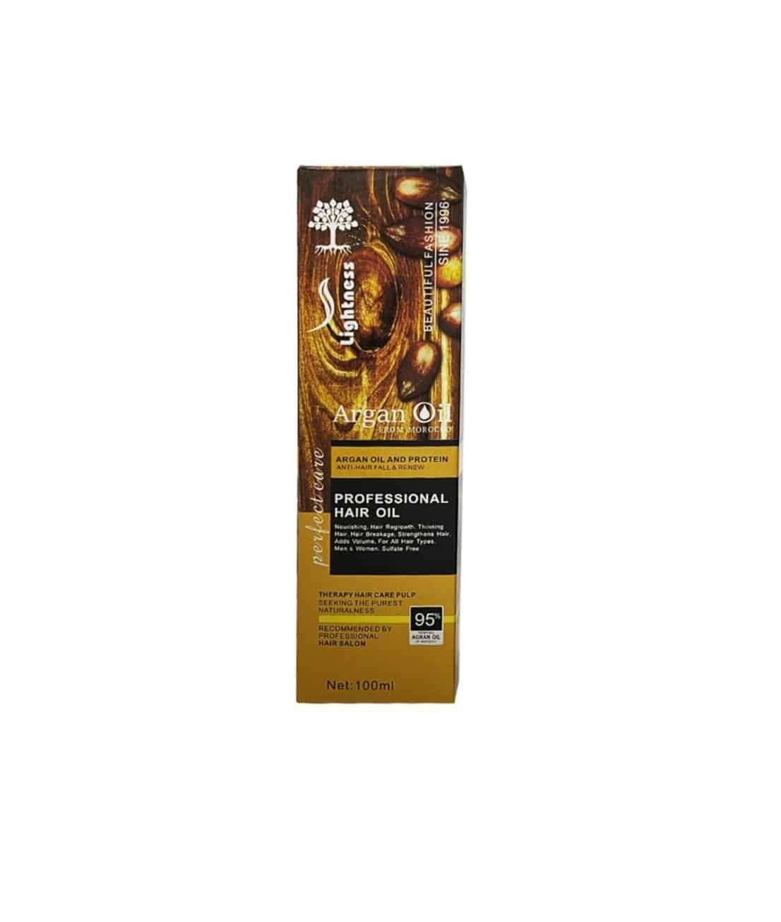 روغن مو آرگان لایتنس LIGHTNESS حجم 100 میل