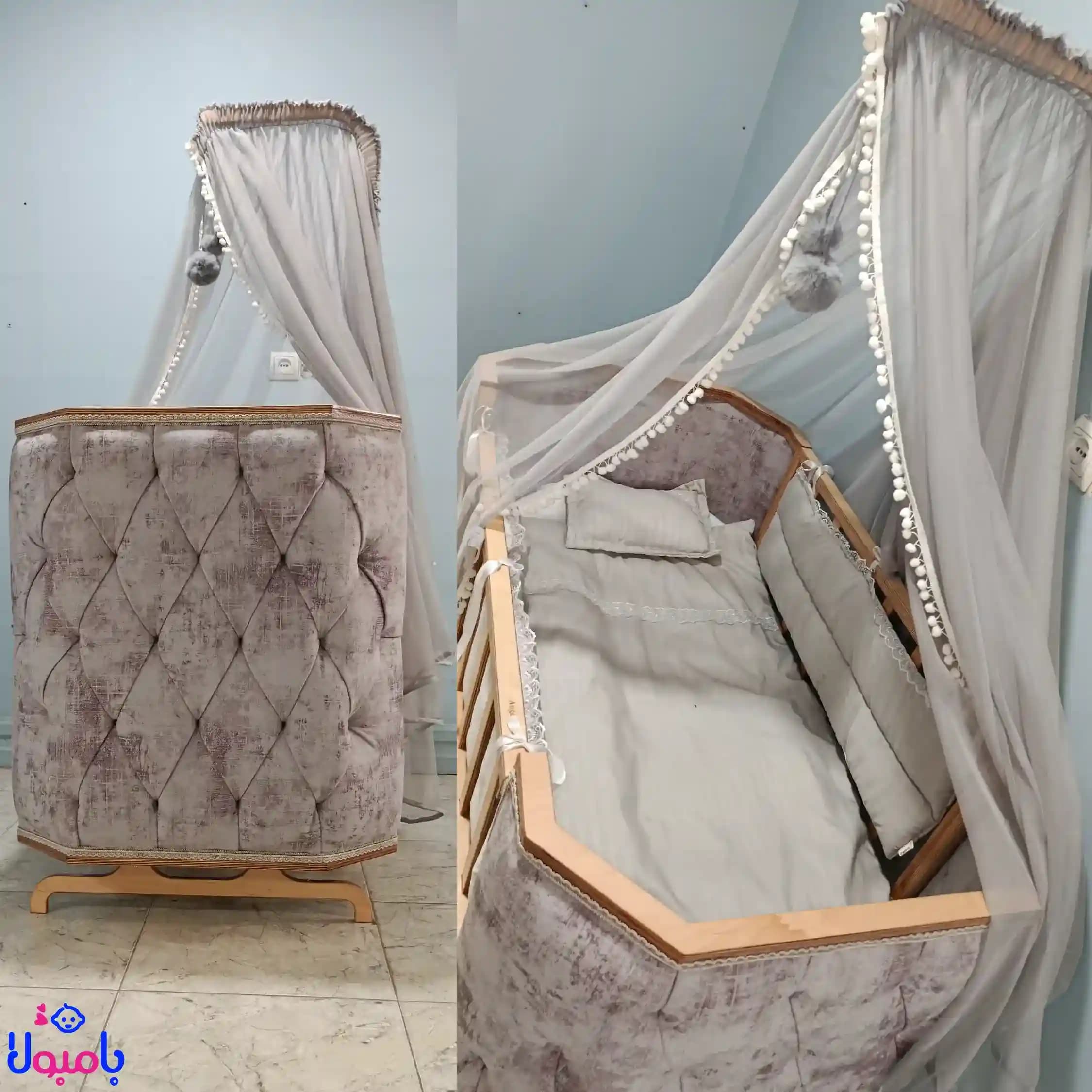 تخت و گهواره کودک مدل الیت — تصویر ۷