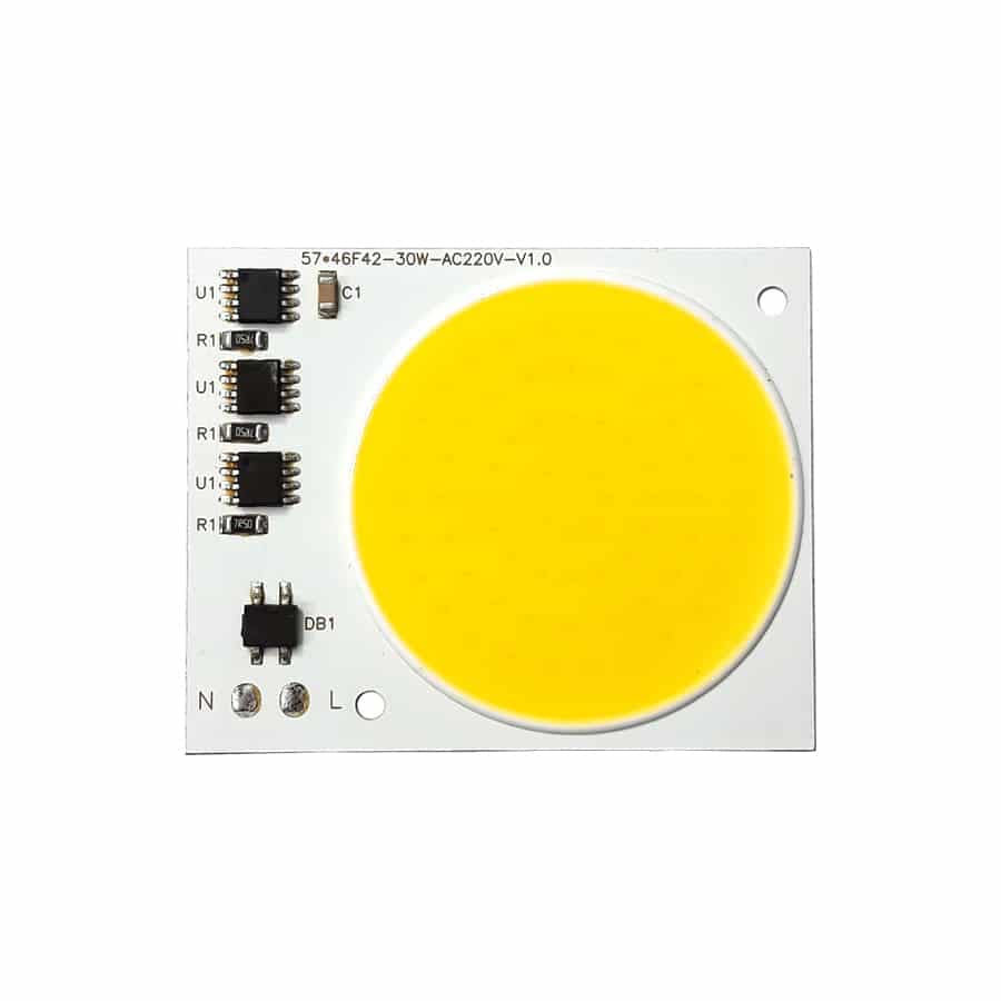 ال ای دی COB مهتابی 30W 220V با درایور داخلی 57X46 میلیمتر — تصویر ۶