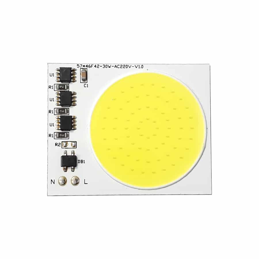 ال ای دی COB مهتابی 30W 220V با درایور داخلی 57X46 میلیمتر