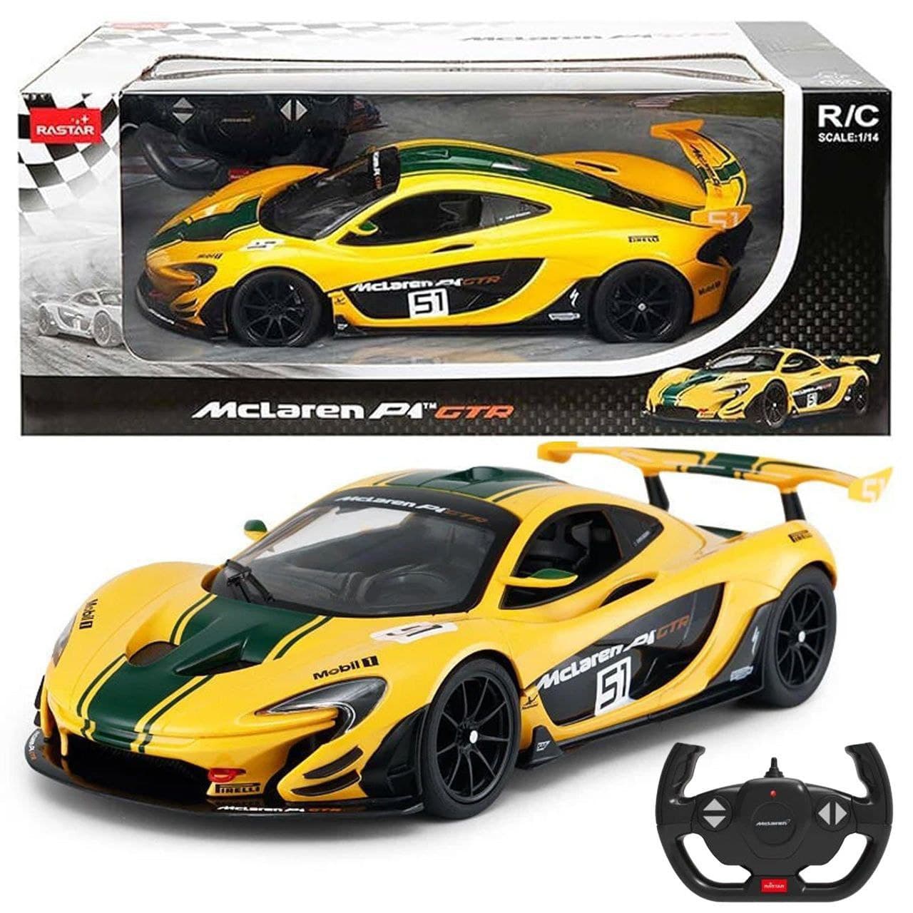 ماشین کنترلی مک‌لارن P1 GTR McLaren برند راستار (RASTAR) مقیاس ۱:۱۴