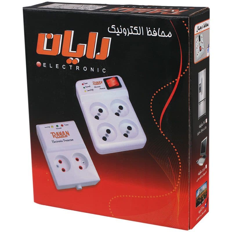 محافظ برق صوتی و تصویری 6 خانه رایان با کابل 3 متری — تصویر ۳