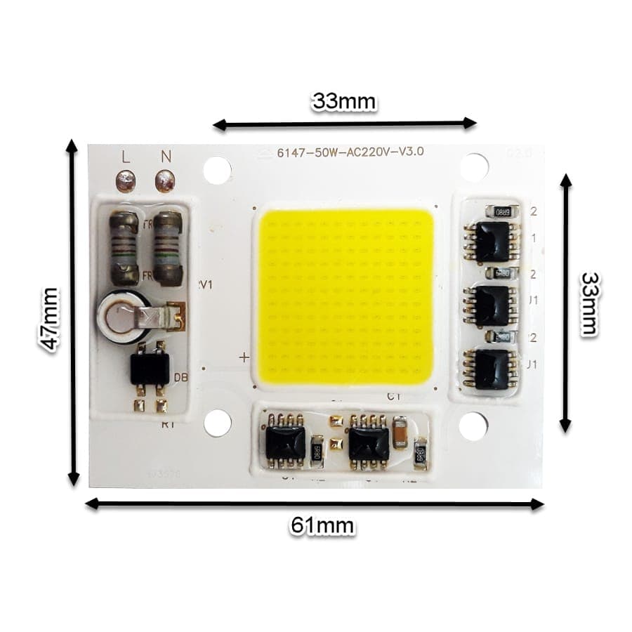 LED COB مهتابی 50W 220V با درایور داخلی – 6147F — تصویر ۵