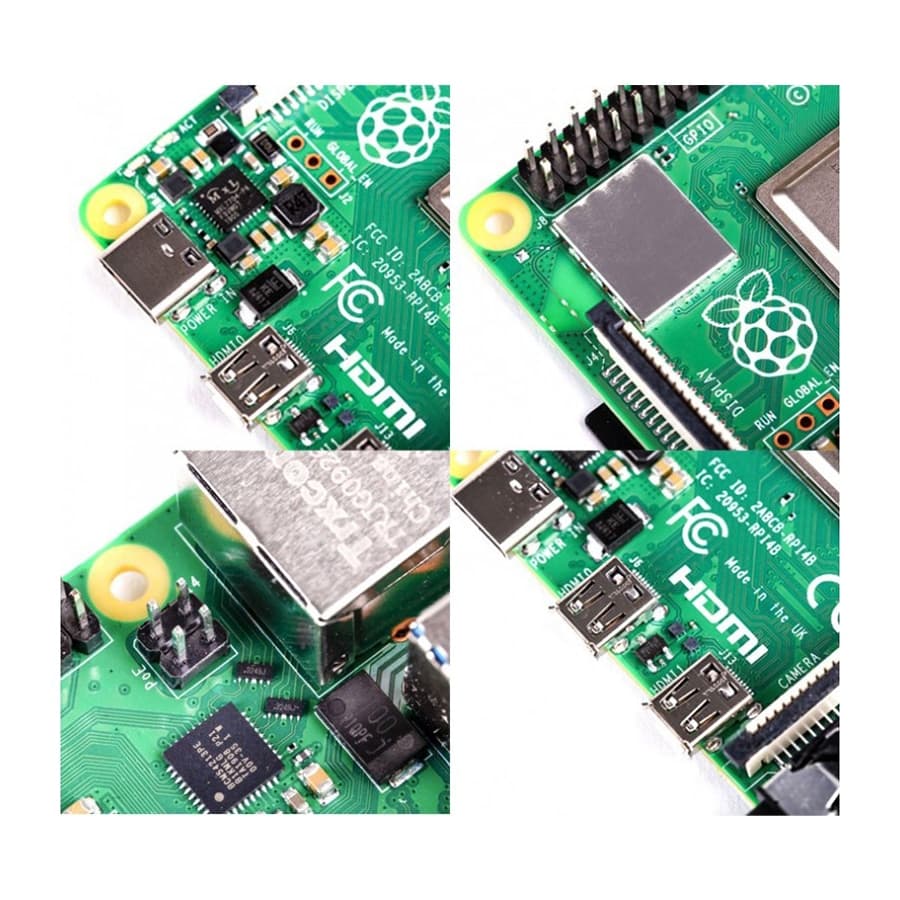 برد رزبری پای Raspberry Pi 4 مدل B رم 4GB تولید انگلستان — تصویر ۷