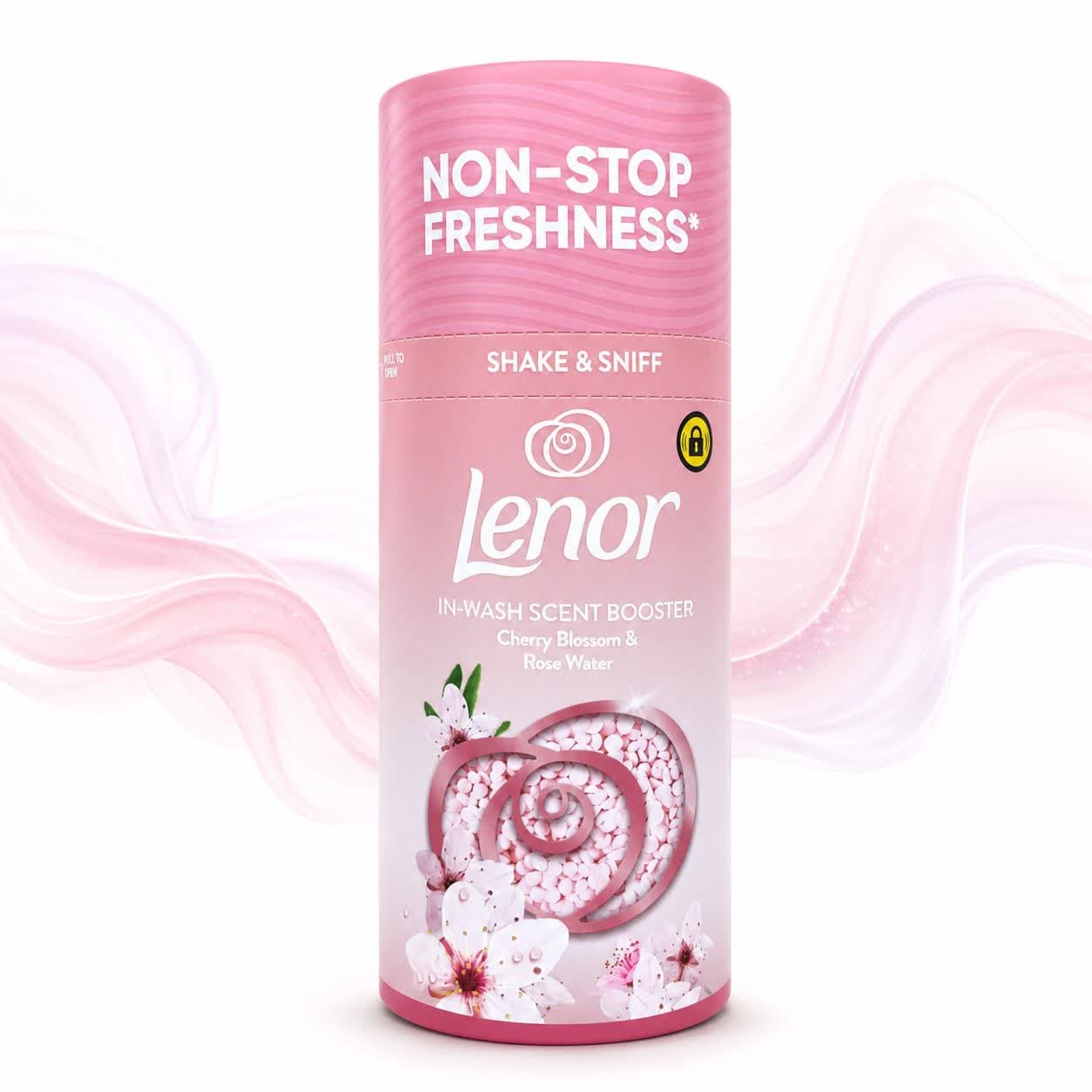 خوش بو کننده لباس لنور Lenor مدل شکوفه گیلاس و گلاب — تصویر ۵