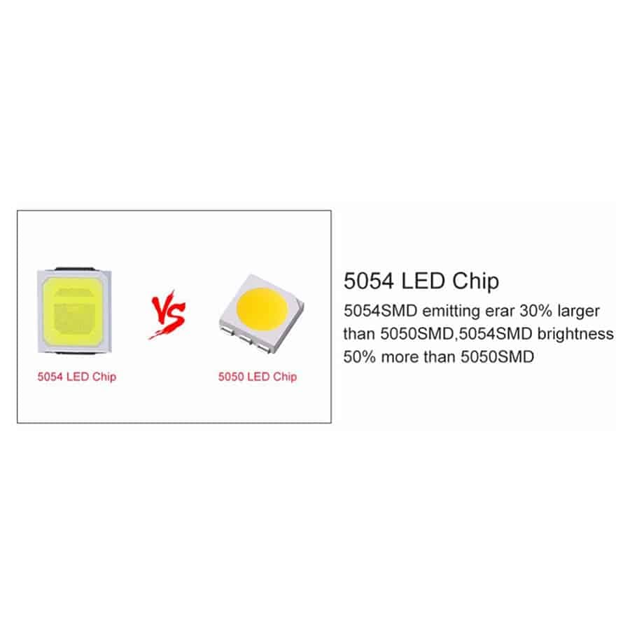 LED سفید مهتابی SMD پکیج 5054 بسته 50 تایی — تصویر ۶