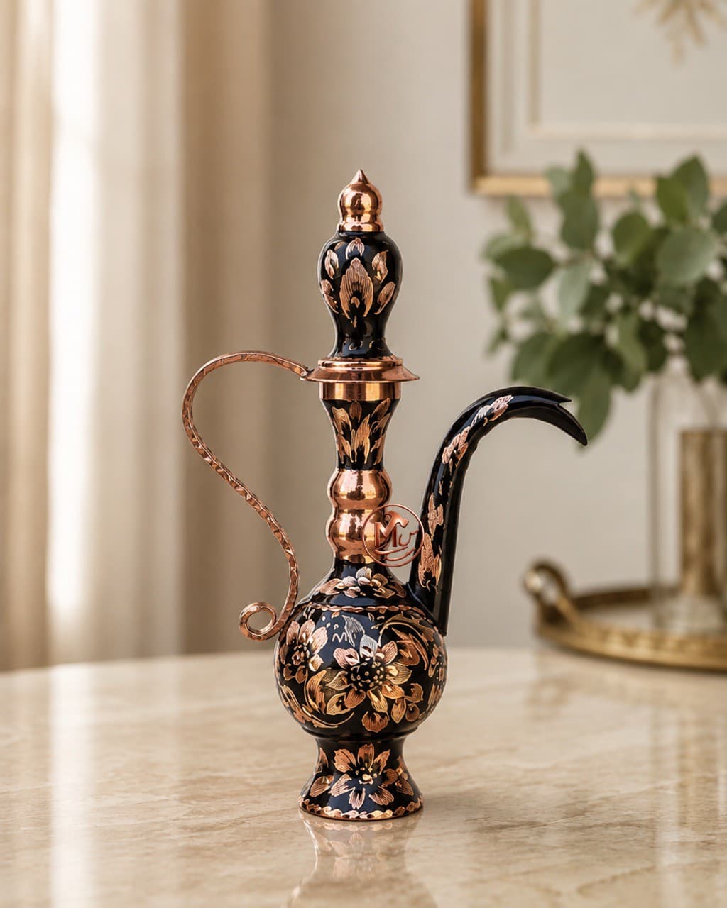 گلاب پاش مسی الماس تراش