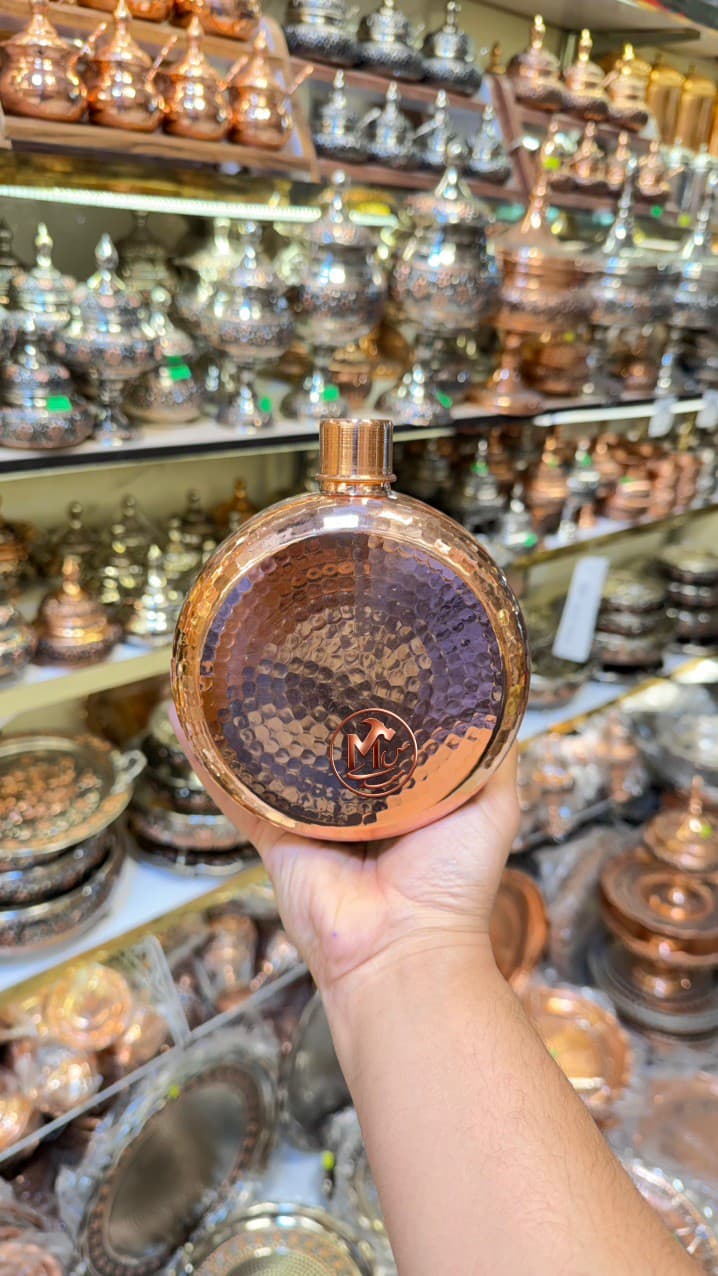 قمقمه مسی چکشی بزرگ — تصویر ۱۰