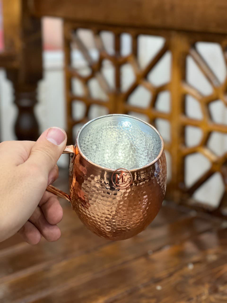 لیوان مسی چکشی ماگ