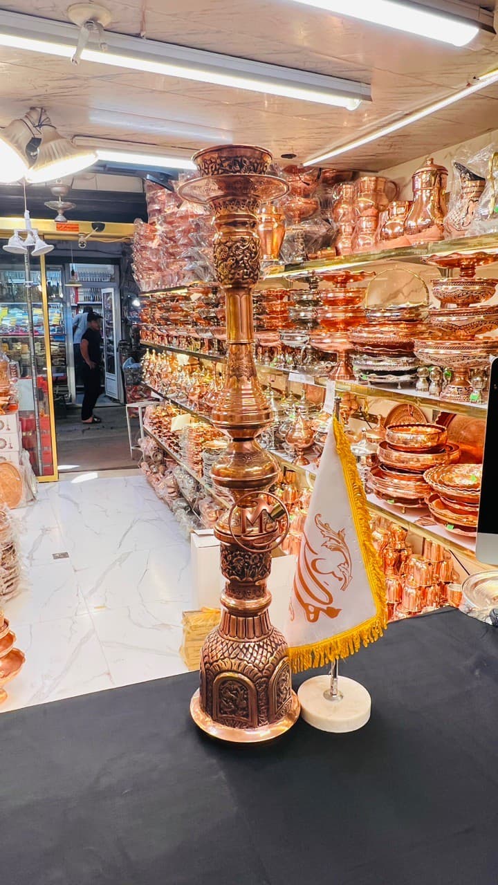 قلیان مسی قلم — تصویر ۴