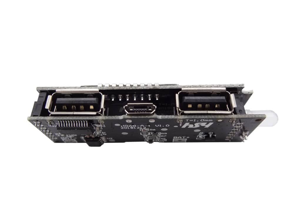 ماژول ساخت پاوربانک Fast Charge دارای نمایشگر و دو خروجی 5V 1A , 2.1A USB — تصویر ۱۲