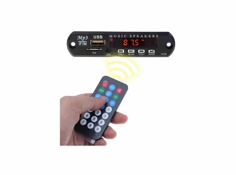 پخش کننده 5V – پنلی MP3 پشتیبانی از MicroSD و USB با ریموت کنترل — تصویر ۳