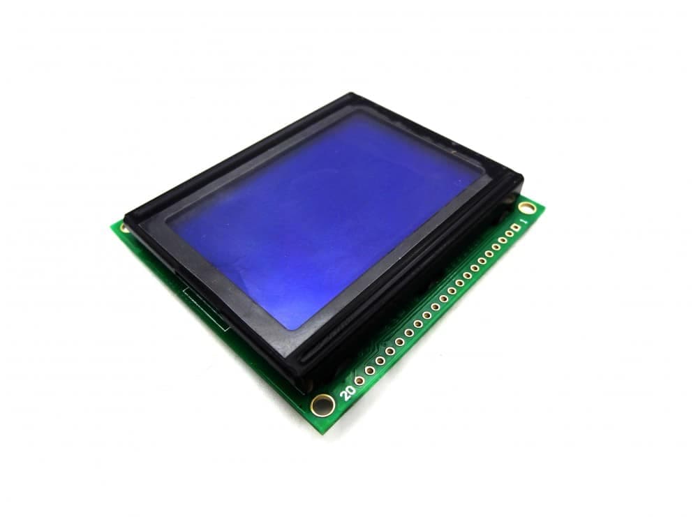 LCD گرافیکی 64×128 ریز آبی GLCD