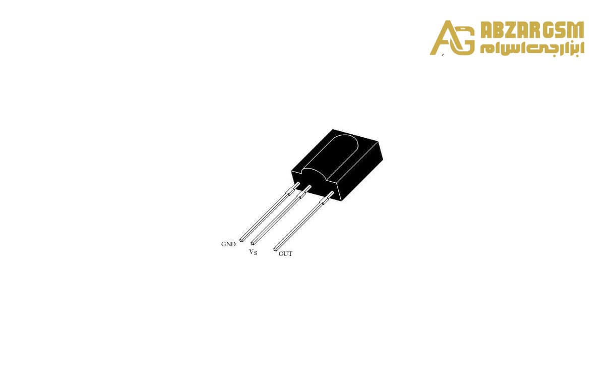گیرنده و تقویت کننده مادون قرمز HS0038A2 — تصویر ۴