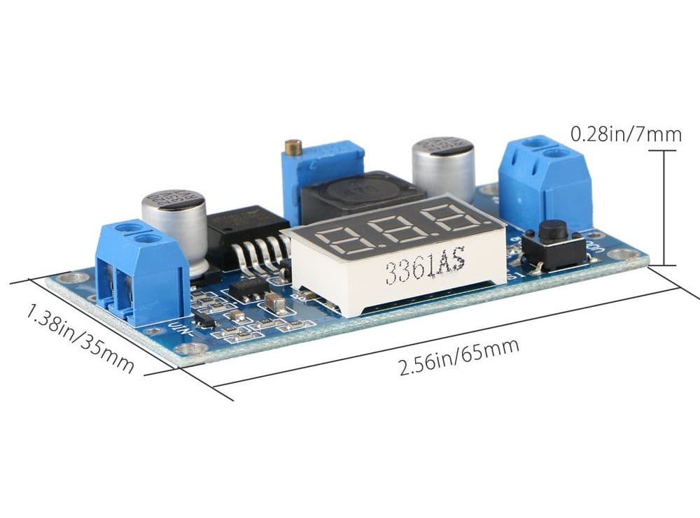 ماژول مبدل DC-DC LM2596 کاهنده خروجی به همراه نمایشگر — تصویر ۷