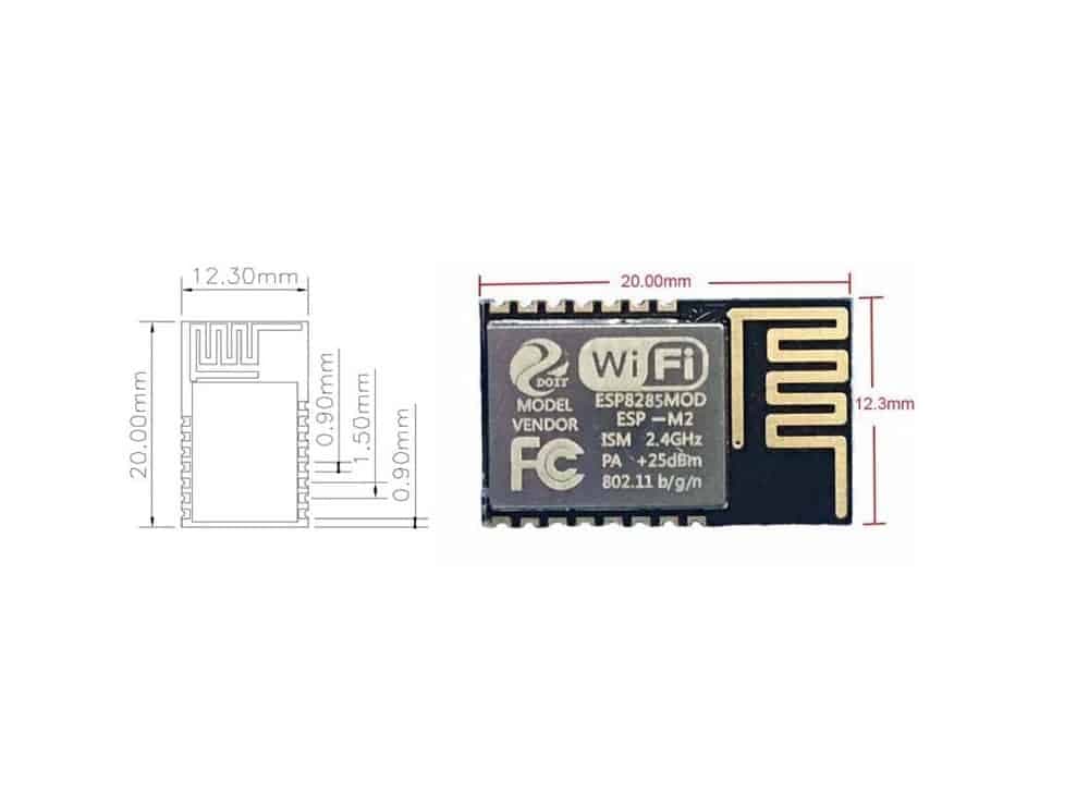 ماژول وای فای ESP8285 , ESP-M2 — تصویر ۷