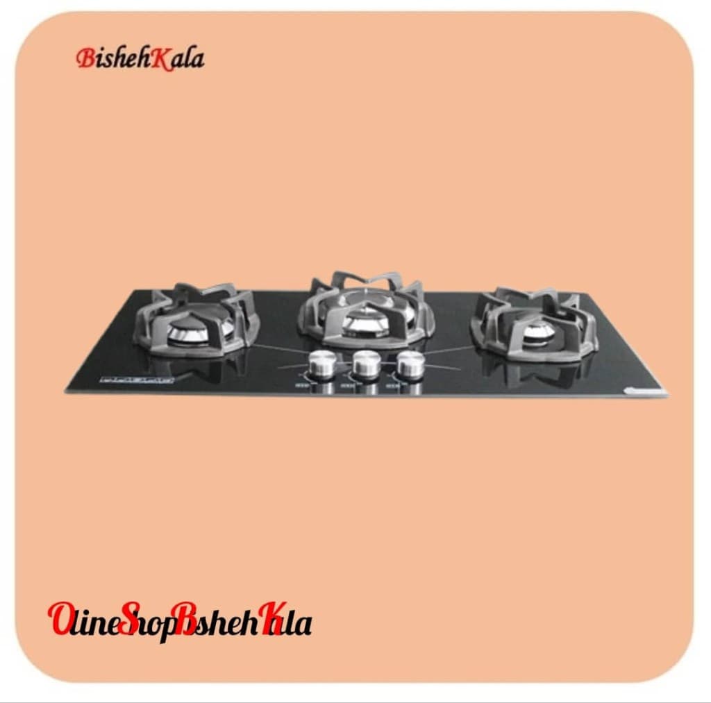 اجاق گاز 3 شعله شیشه مدل G03NL- C4B کد(96)