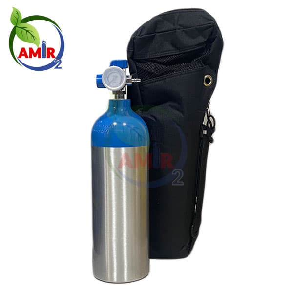 کپسول اکسیژن 2 لیتری کوله ای آلومینیوم — تصویر ۵