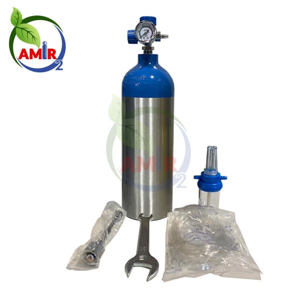 کپسول اکسیژن 2 لیتری کوله ای آلومینیوم — تصویر ۳