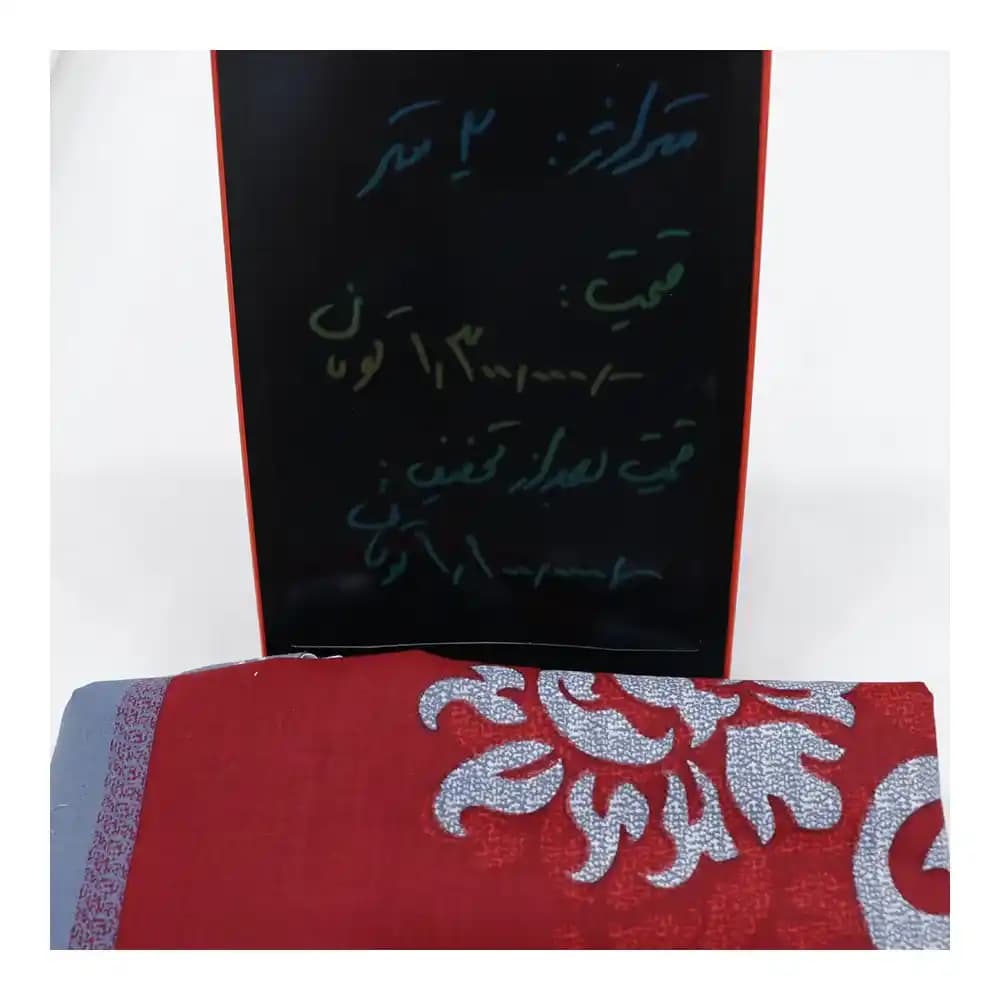 پارچه ملحفه قرمز نقره ای تخفیف دار — تصویر ۹