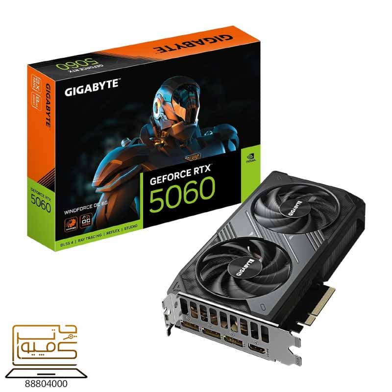گرافیک گیگابایت GIGABYTE RTX 5060TI WINDFORCE 8GB OC D7 — تصویر ۵