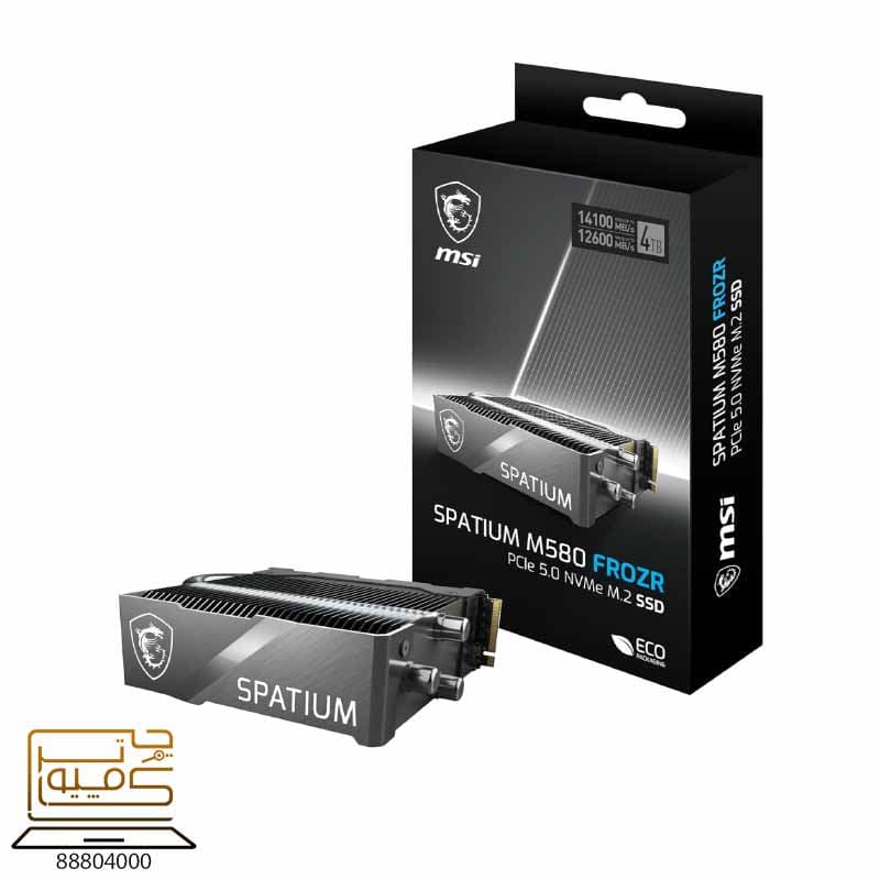 حافظه اس اس دی ام اس ای MSI SPATIUM M580 PRO FROZR NVME 2TB Gen5x4 M.2 2280 — تصویر ۴