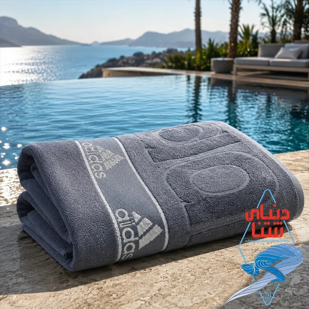 حوله استخری adidas ابعاد 80*140 کد 4441 — تصویر ۶