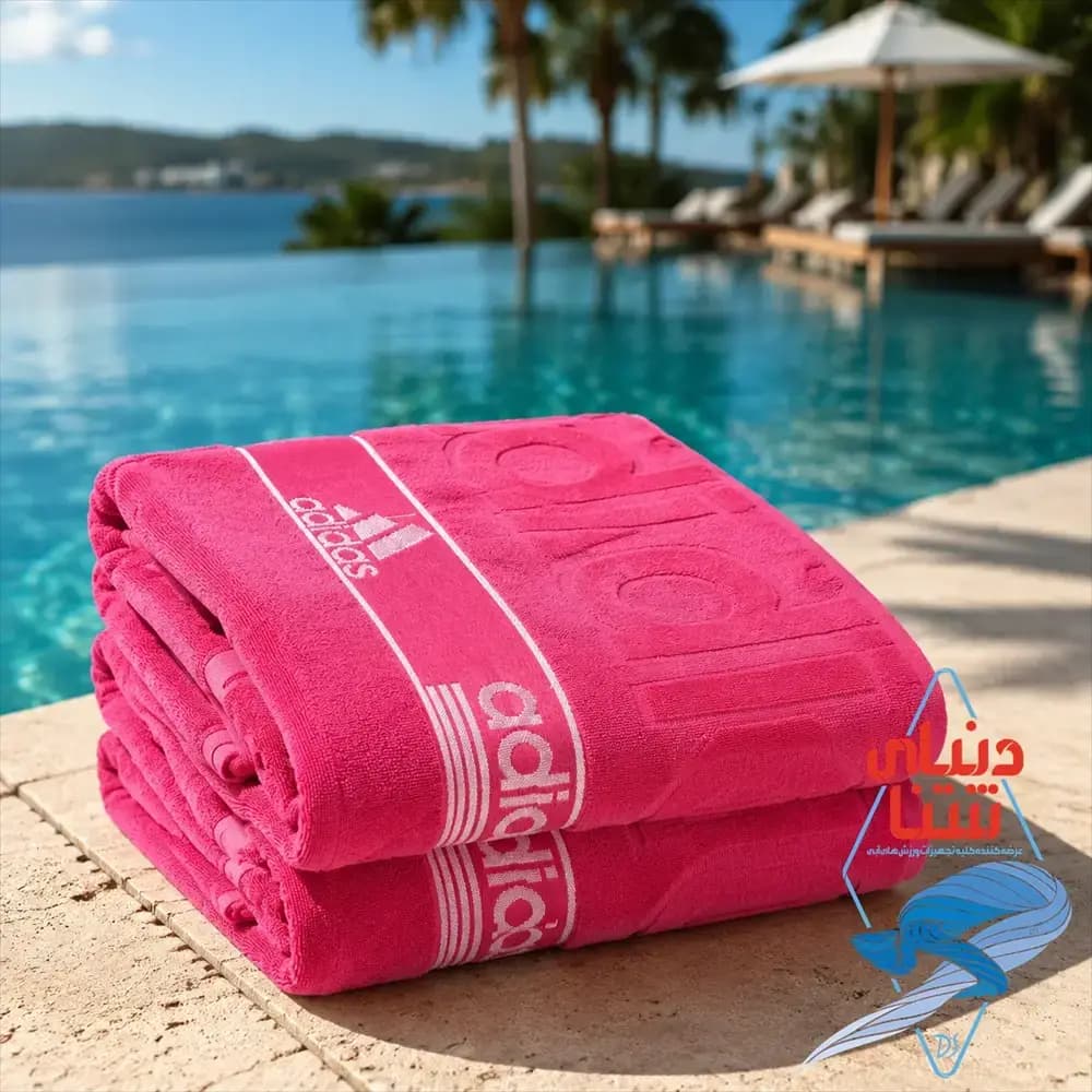 حوله استخری adidas ابعاد 80*140 کد 4441 — تصویر ۳