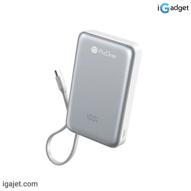 پاور بانک بی سیم مگ سیف پرووان مدل POWER CORE PPB5123 ظرفیت 10000 میلی آمپر ساعت — تصویر ۴