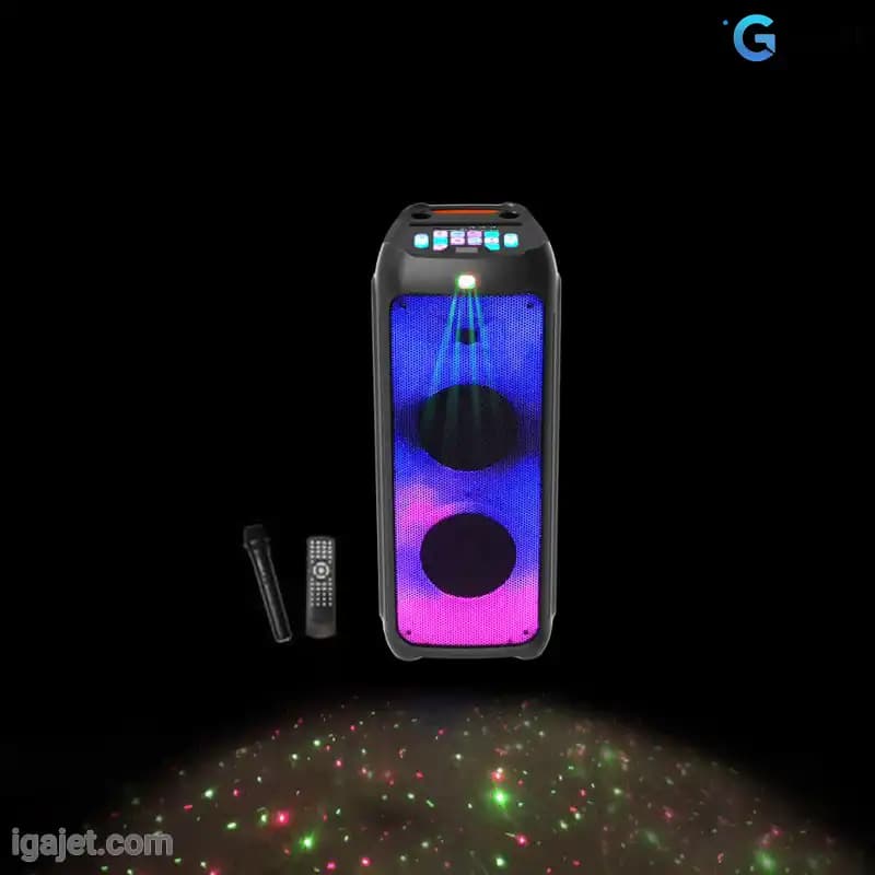 اسپیکر بلوتوثی ویکر مدل 4455 لیزردار — تصویر ۸