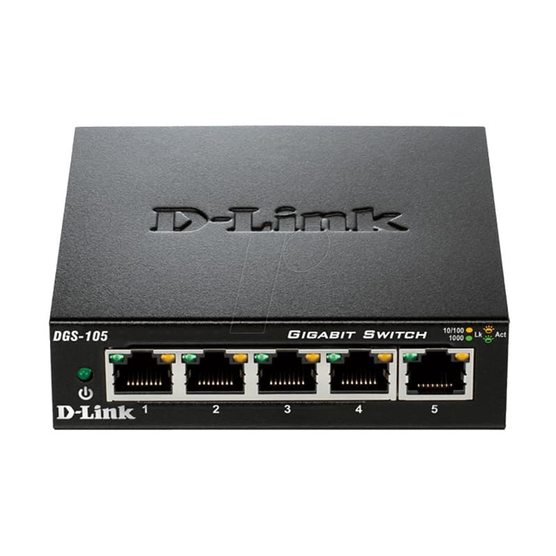 سوئیچ 5 پورت گیگابیت دی لینک DGS-105 در بازار شبکه