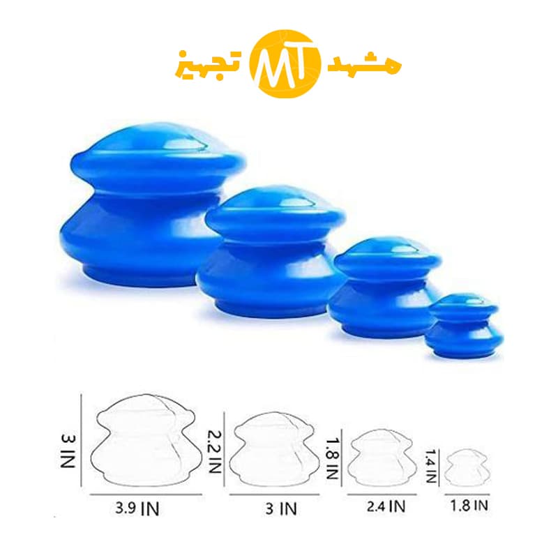 ست بادکش سیلیکونی(4عددی)
