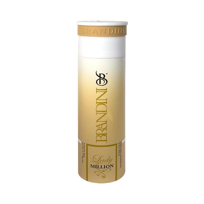 اسپری بدن زنانه برندینی لیدی میلیون – ۲۰۰ میل – Brandini Lady Million